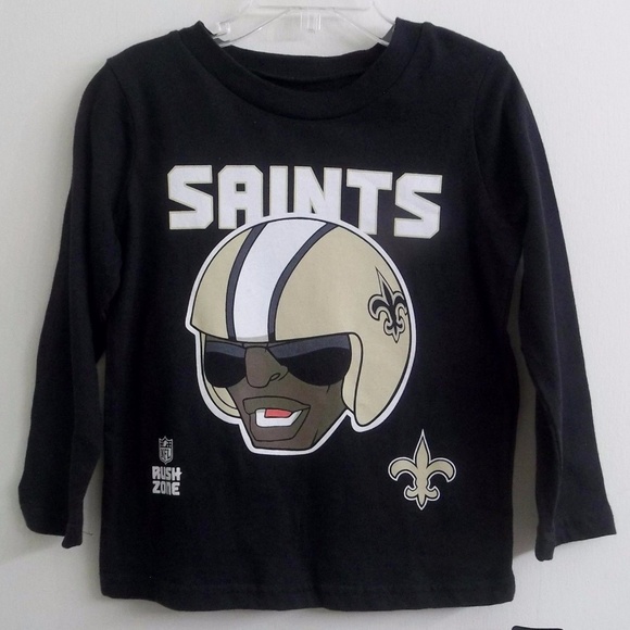 NFL RUSH ZONE New Orleans Saints Kids Tee Shirt - Picture 1 of 2